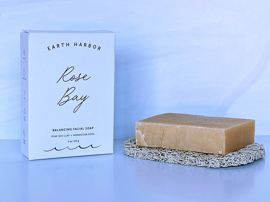Earth Harbor Naturals Rose Bay Balancing Facial Soap Bar